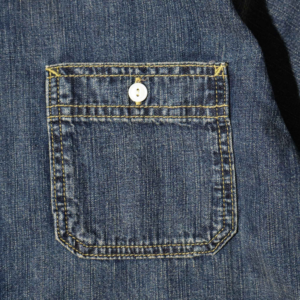 HOUSTON / 41341 US COTTON DENIM S/S WORK SHIRT