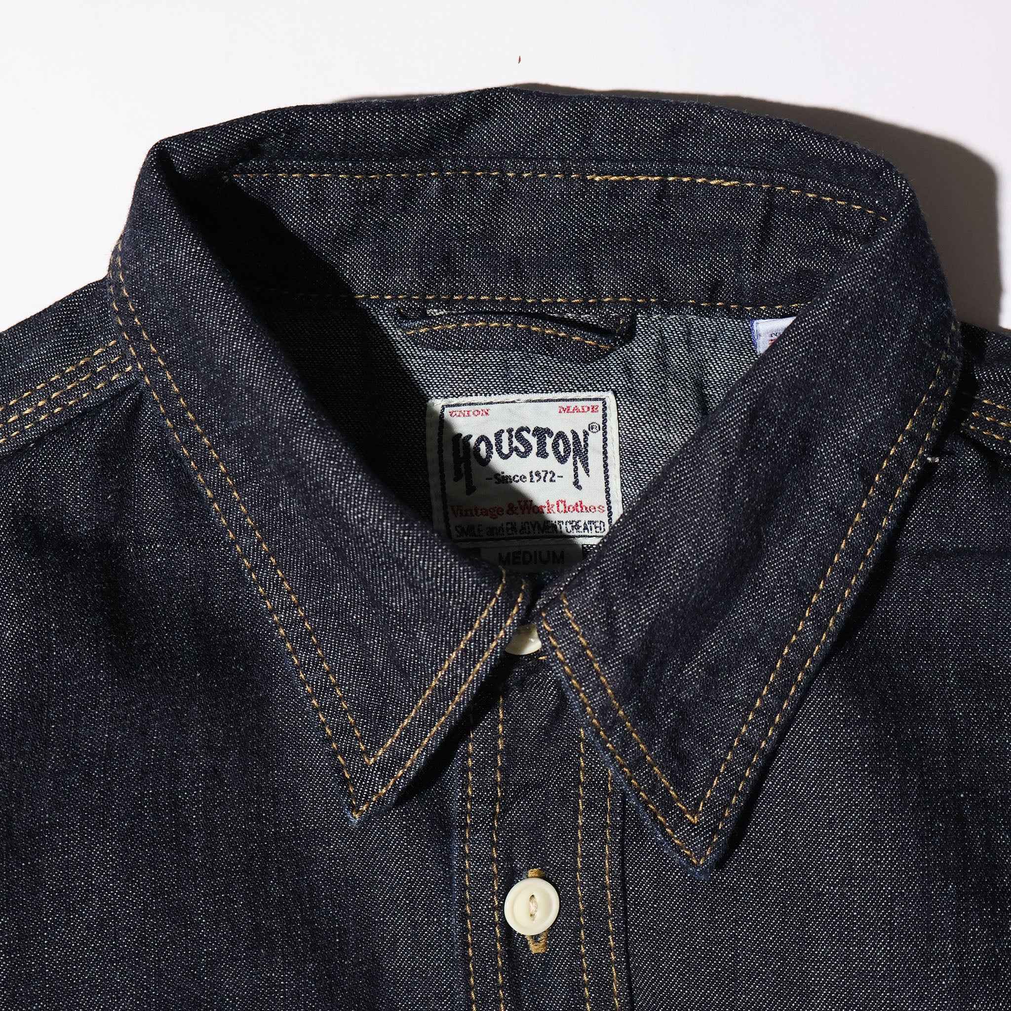 HOUSTON / 41341 US COTTON DENIM S/S WORK SHIRT
