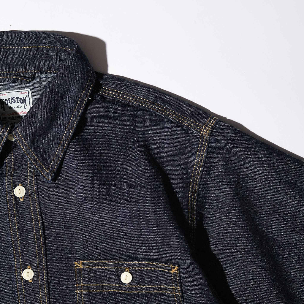 HOUSTON / 41341 US COTTON DENIM S/S WORK SHIRT