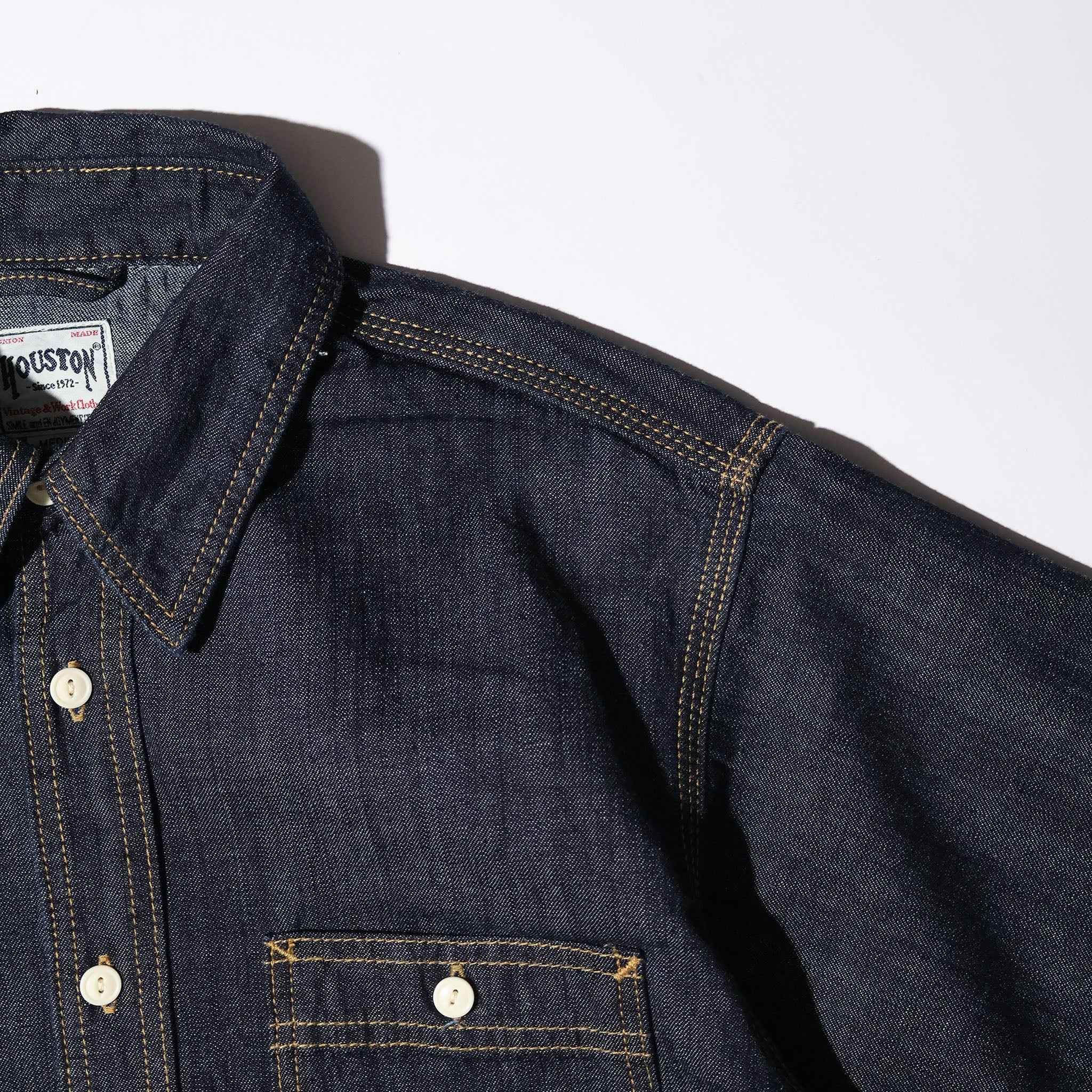HOUSTON / 41341 US COTTON DENIM S/S WORK SHIRT