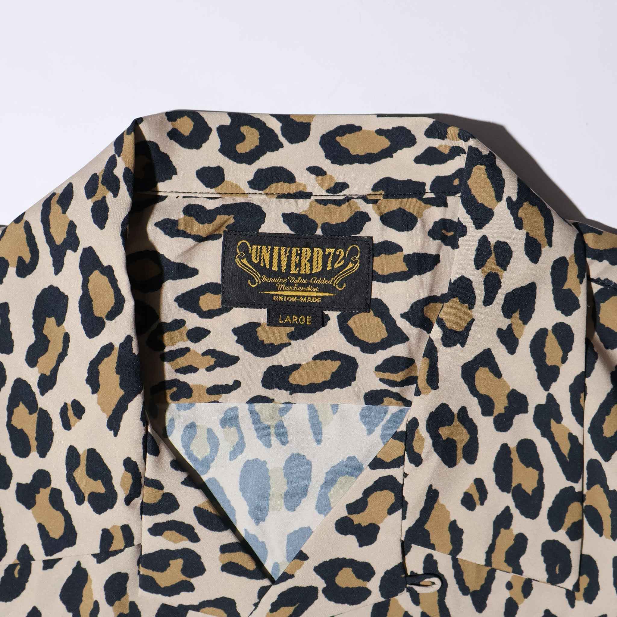 UNIVERD72 / 41239 DRY ALOHA SHIRT (LEOPARD) - TRUTH