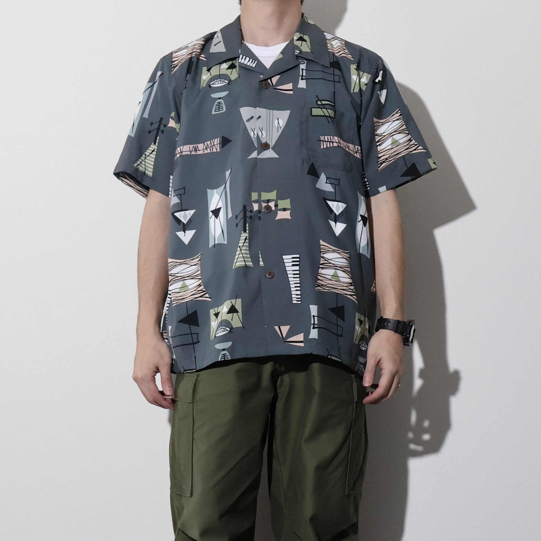 UNIVERD72 / 41338 DRY ALOHA SHIRT (MID-CENTURY) - TRUTH