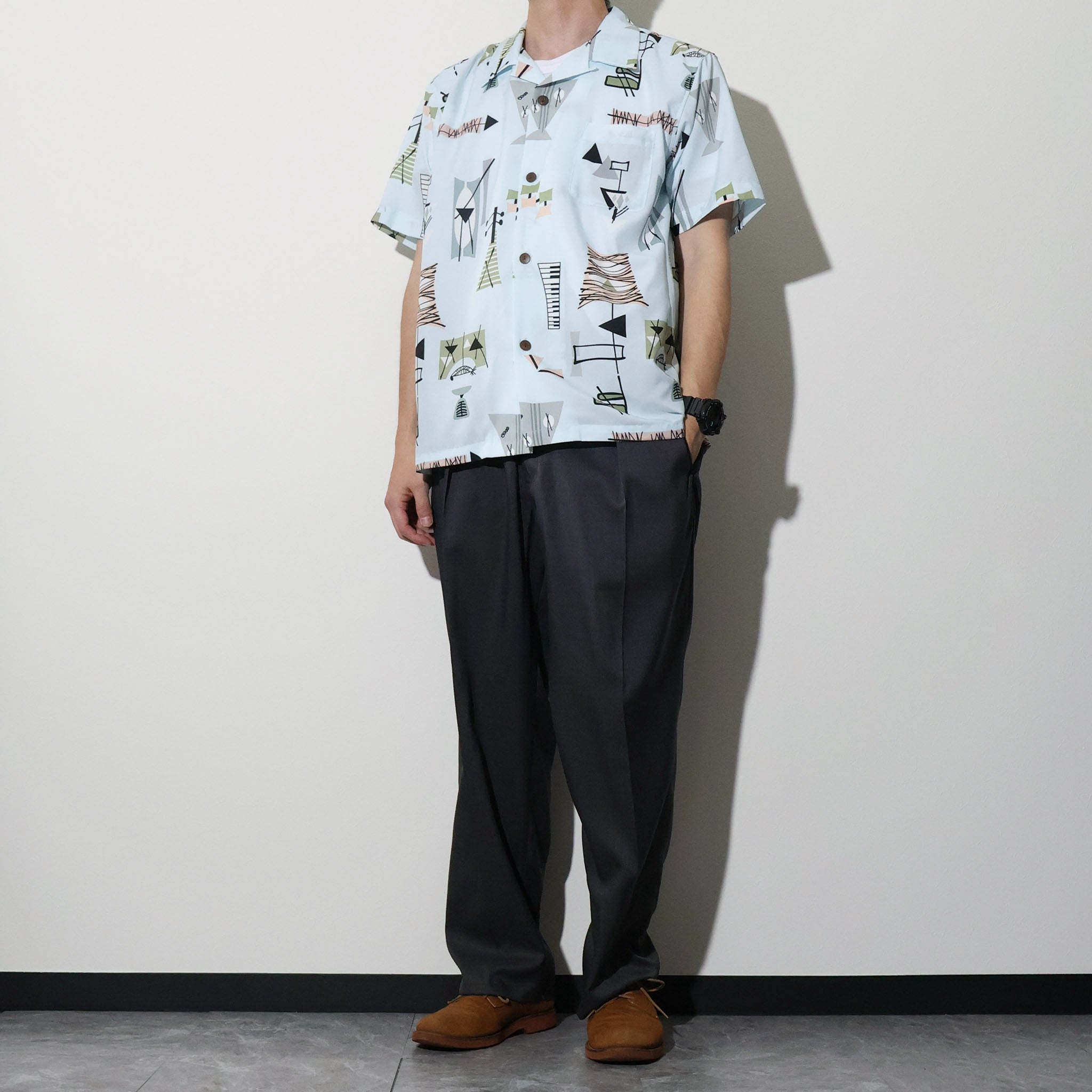 UNIVERD72 / 41338 DRY ALOHA SHIRT (MID-CENTURY) - TRUTH
