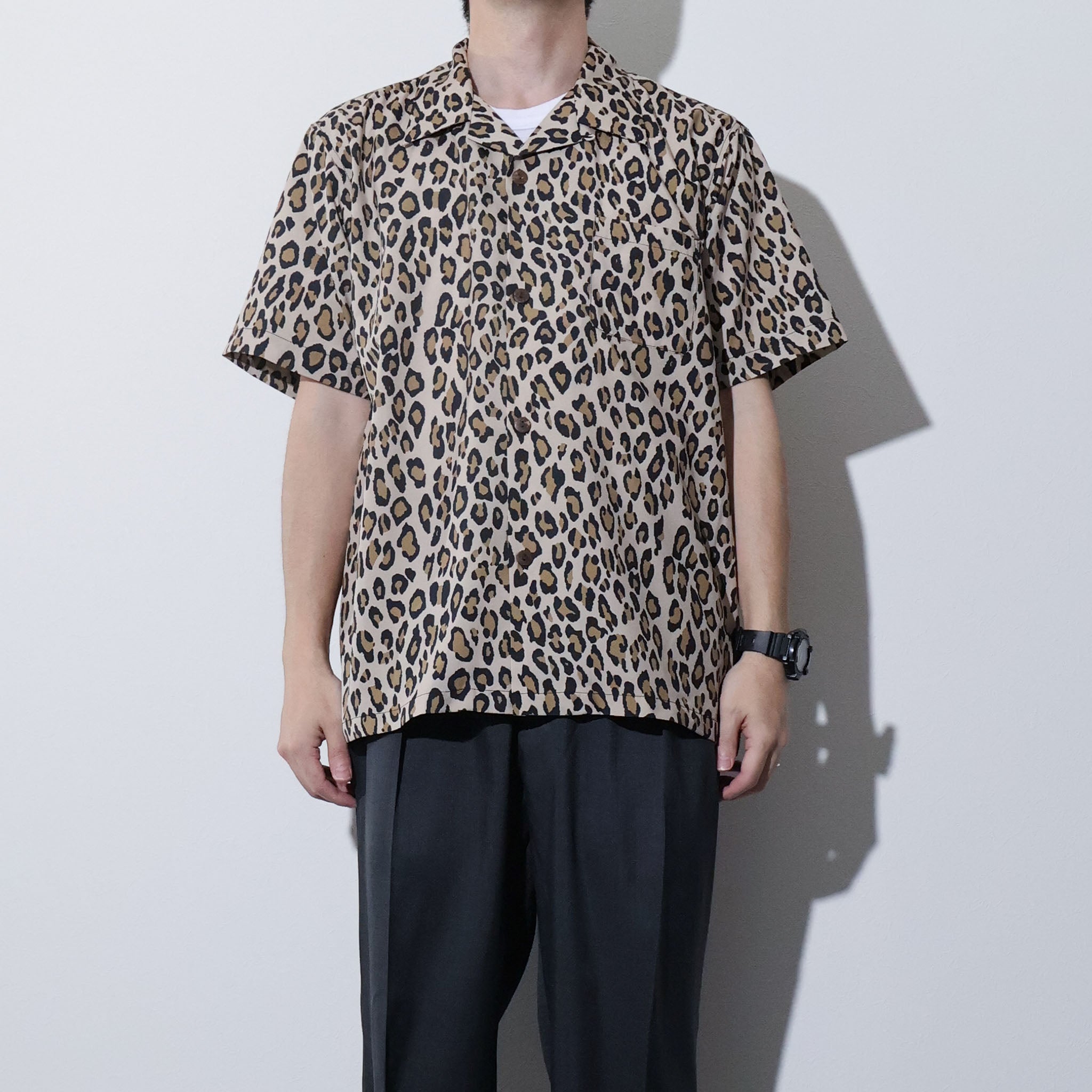 UNIVERD72 / 41239 DRY ALOHA SHIRT (LEOPARD) - TRUTH