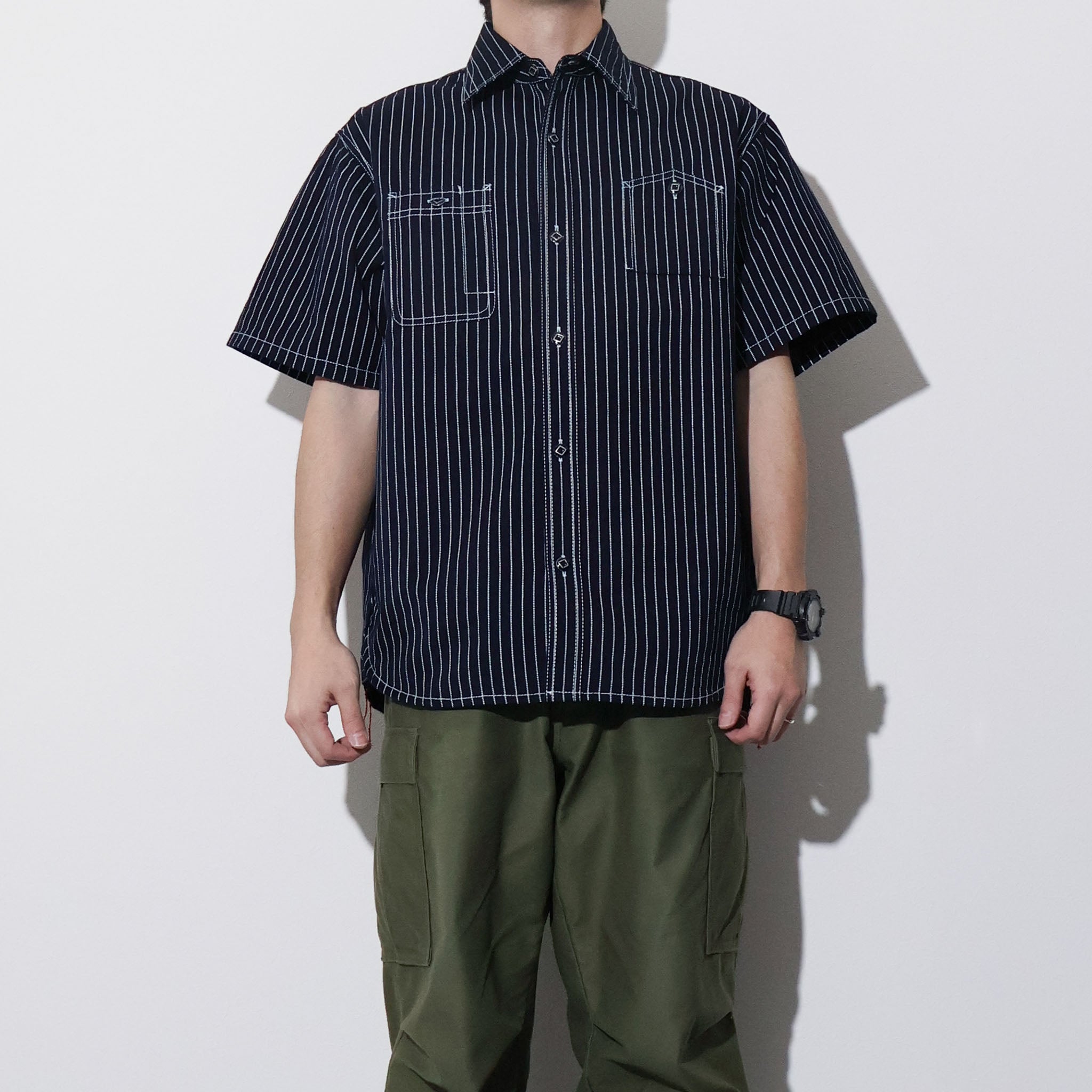 HOUSTON / 41350 WABASH S/S 40'S WORK SHIRTS