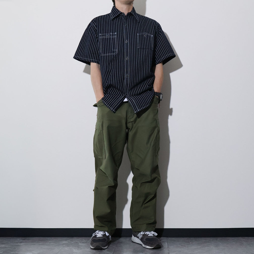 HOUSTON / 41350 WABASH S/S 40'S WORK SHIRTS