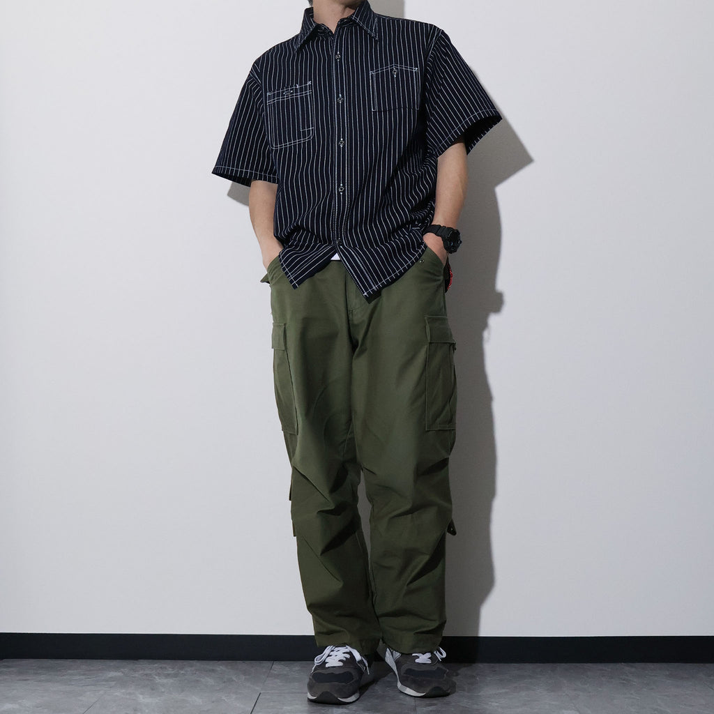 HOUSTON / 41350 WABASH S/S 40'S WORK SHIRTS