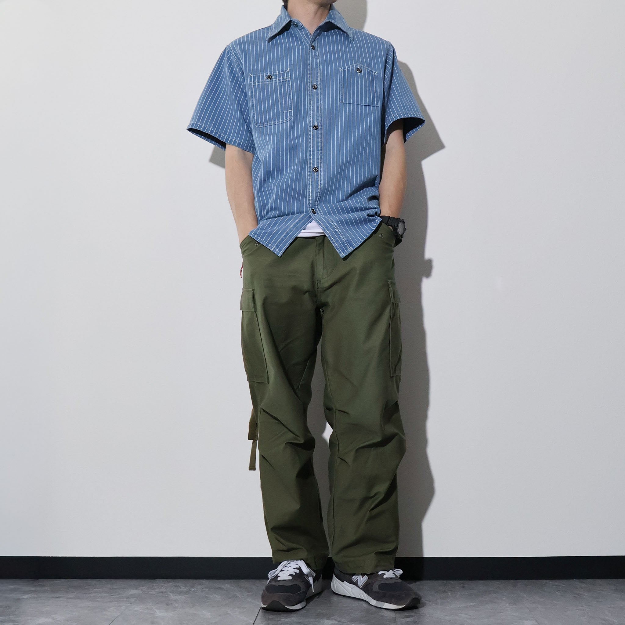 HOUSTON / 41350 WABASH S/S 40'S WORK SHIRTS