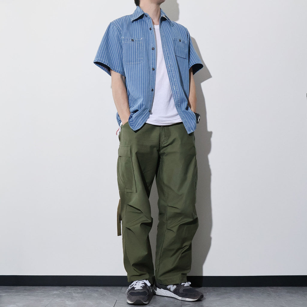 HOUSTON / 41350 WABASH S/S 40'S WORK SHIRTS
