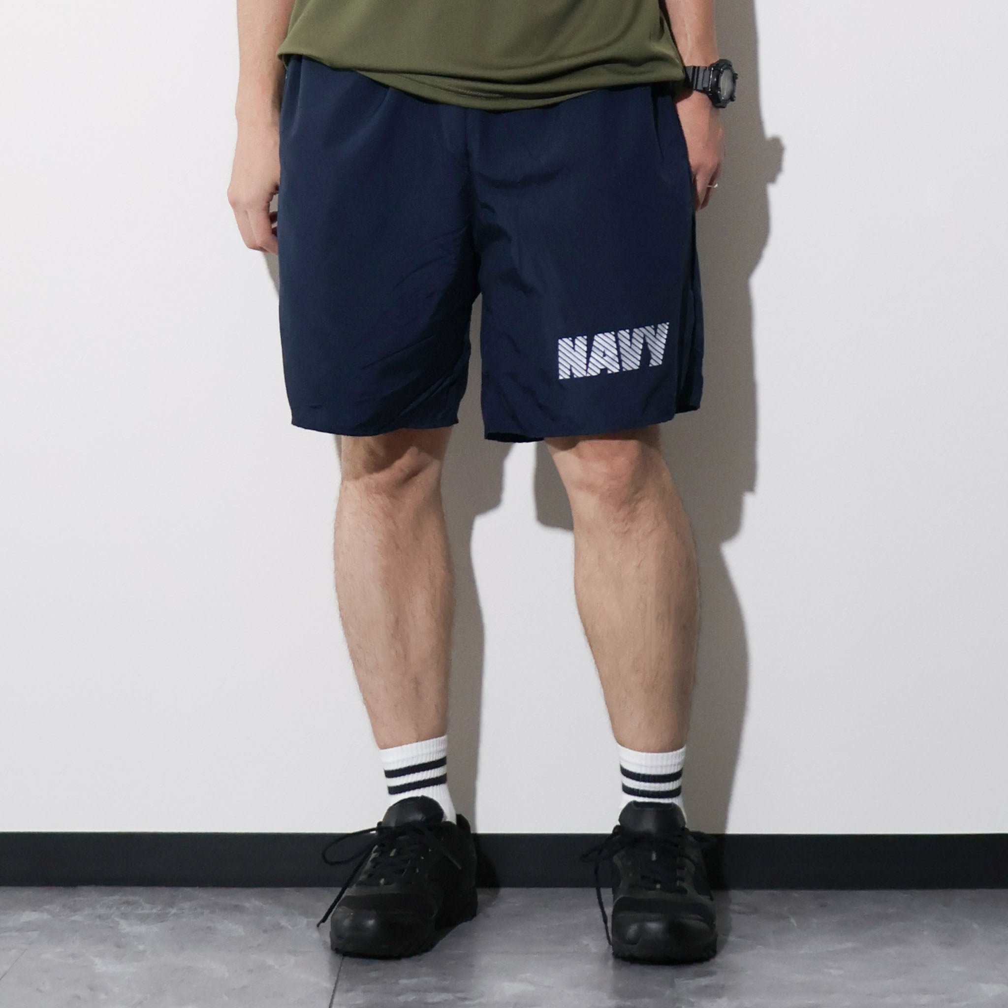 SOFFE / DEAD STOCK US NAVY TRAINING SHORT PANTS