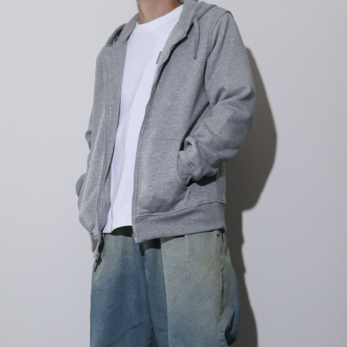 KNOCKER / HEAVY WEIGHT FULL ZIP HOODIE