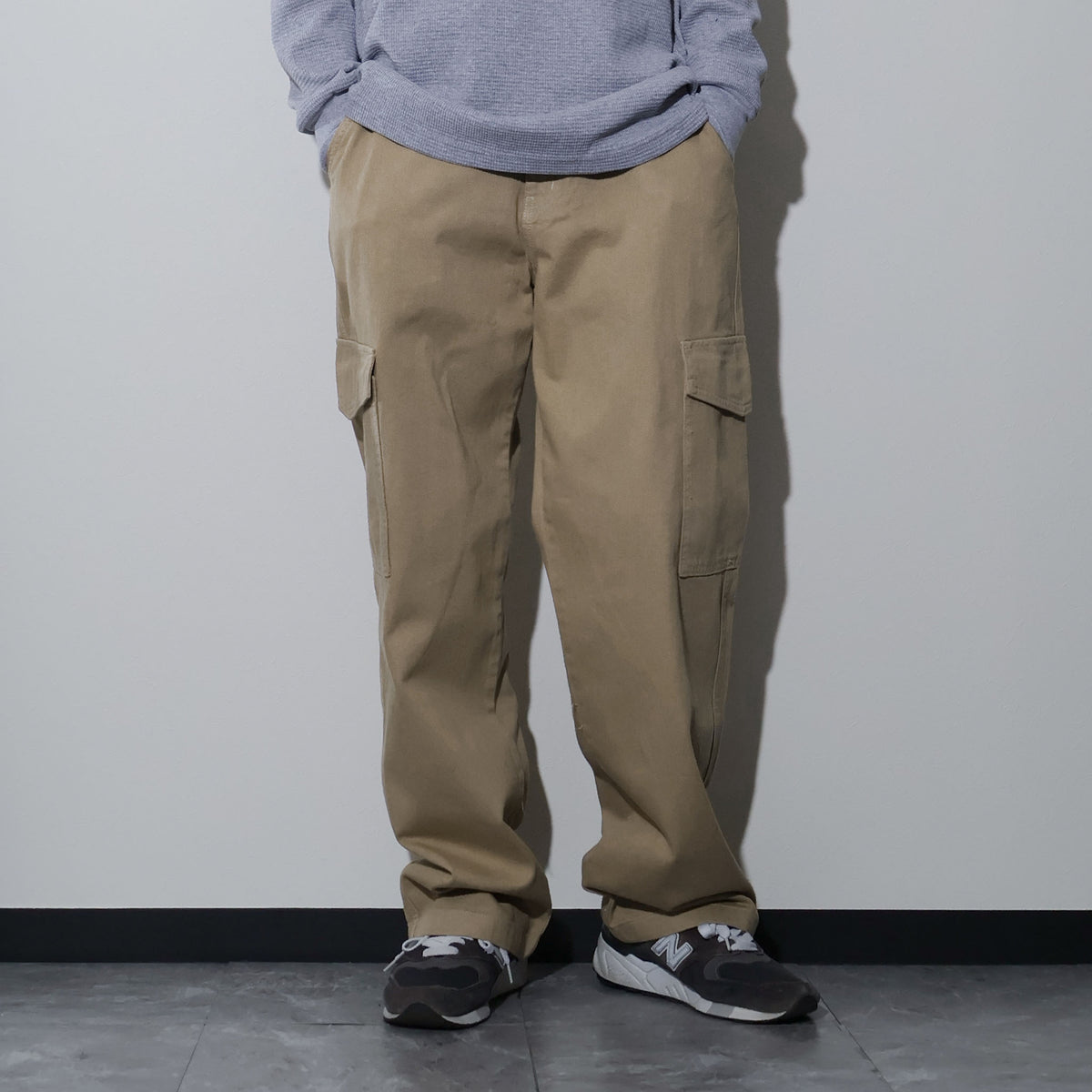 NEO BLUE / BAGGY CHINO CARGO PANTS