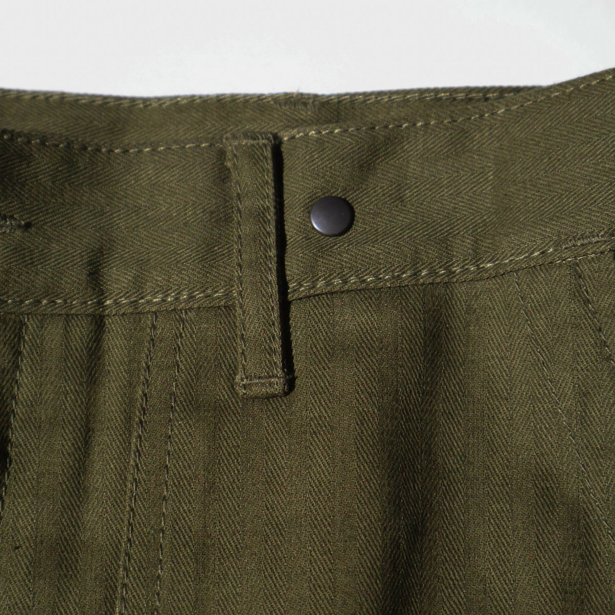 HOUSTON / 10158 U.S.ARMY HBT UTILITY TROUSERS (TAPERD) OLIVE