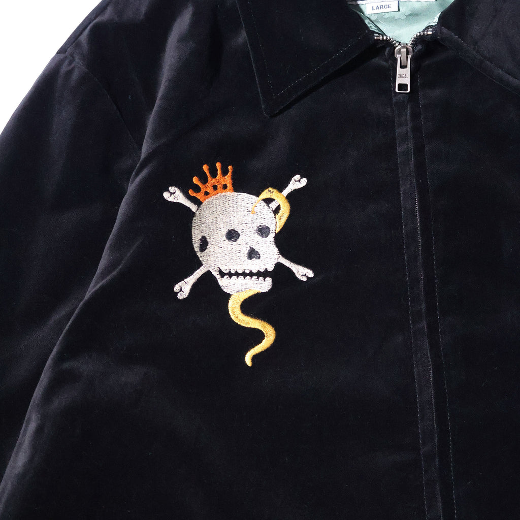 HOUSTON / 51641 VELVETEEN VIETNAM JACKET (SKULL)