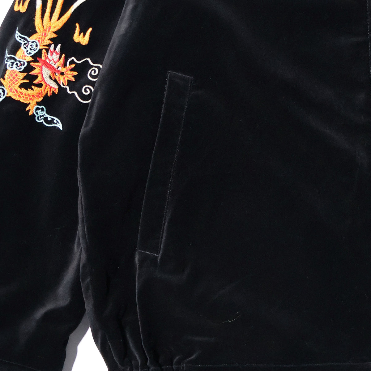 HOUSTON / 51641 VELVETEEN VIETNAM JACKET (SKULL)