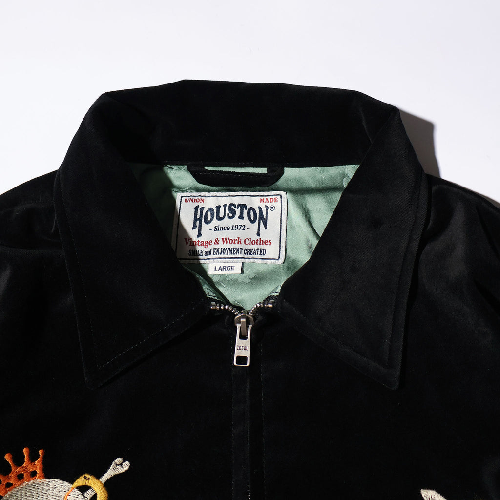 HOUSTON / 51641 VELVETEEN VIETNAM JACKET (SKULL)