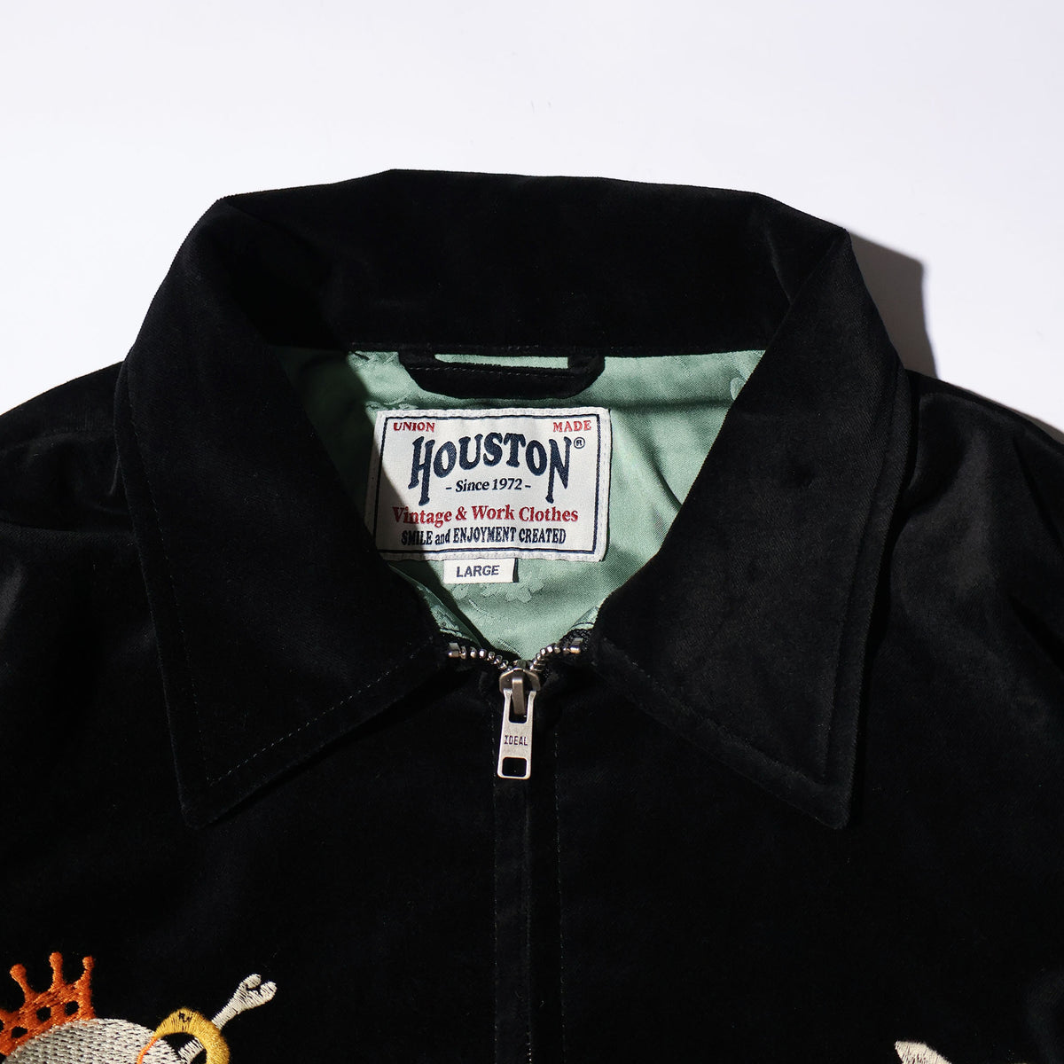 HOUSTON / 51641 VELVETEEN VIETNAM JACKET (SKULL)