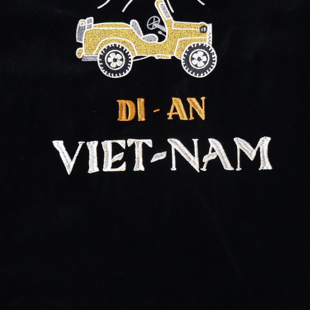 HOUSTON / 51641 VELVETEEN VIETNAM JACKET (SKULL)