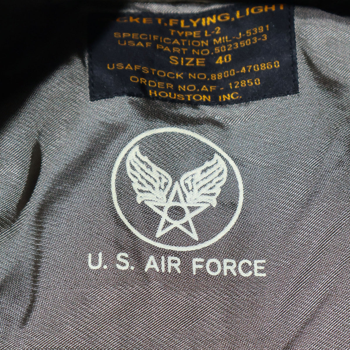 HOUSTON / 5L-2X L-2 FLIGHT JACKET MADE IN JAPAN
