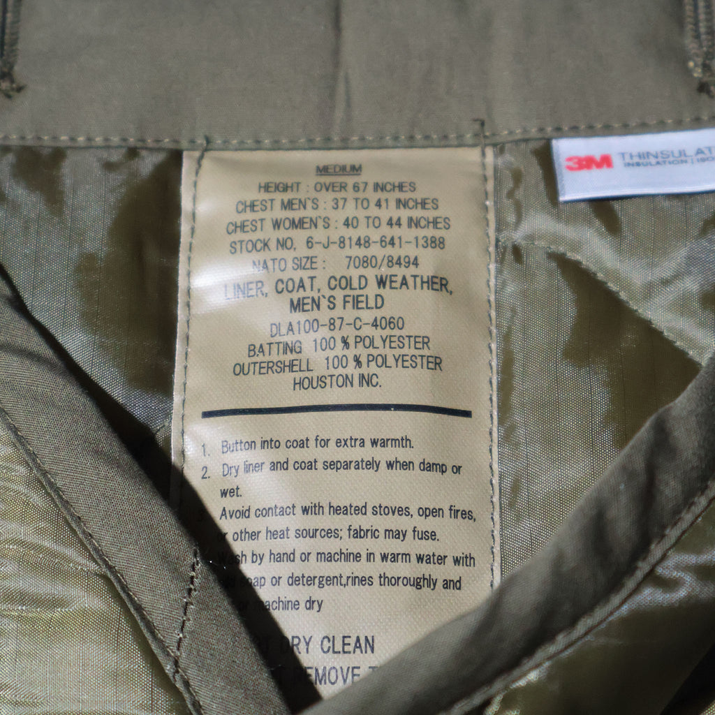 HOUSTON / 50909 M-65 JACKET THINSULATE LINER
