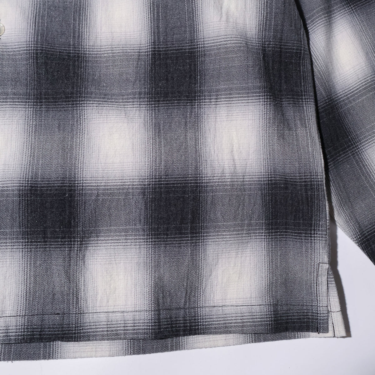 HOUSTON / 41358 PRINT FLANNEL OPEN COLLAR SHIRT
