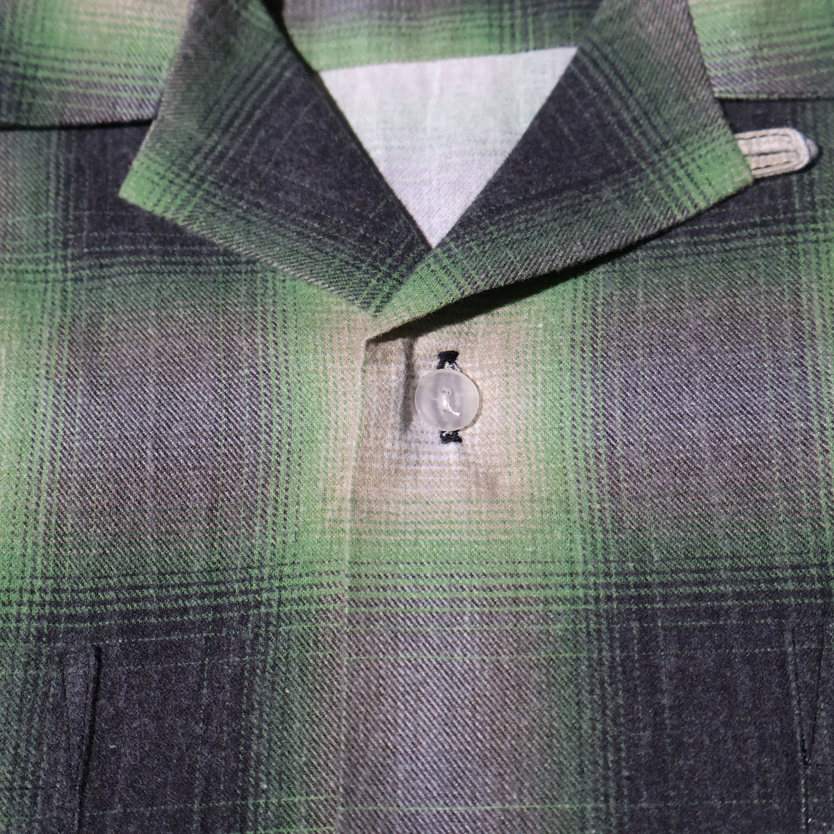 HOUSTON / 41358 PRINT FLANNEL OPEN COLLAR SHIRT