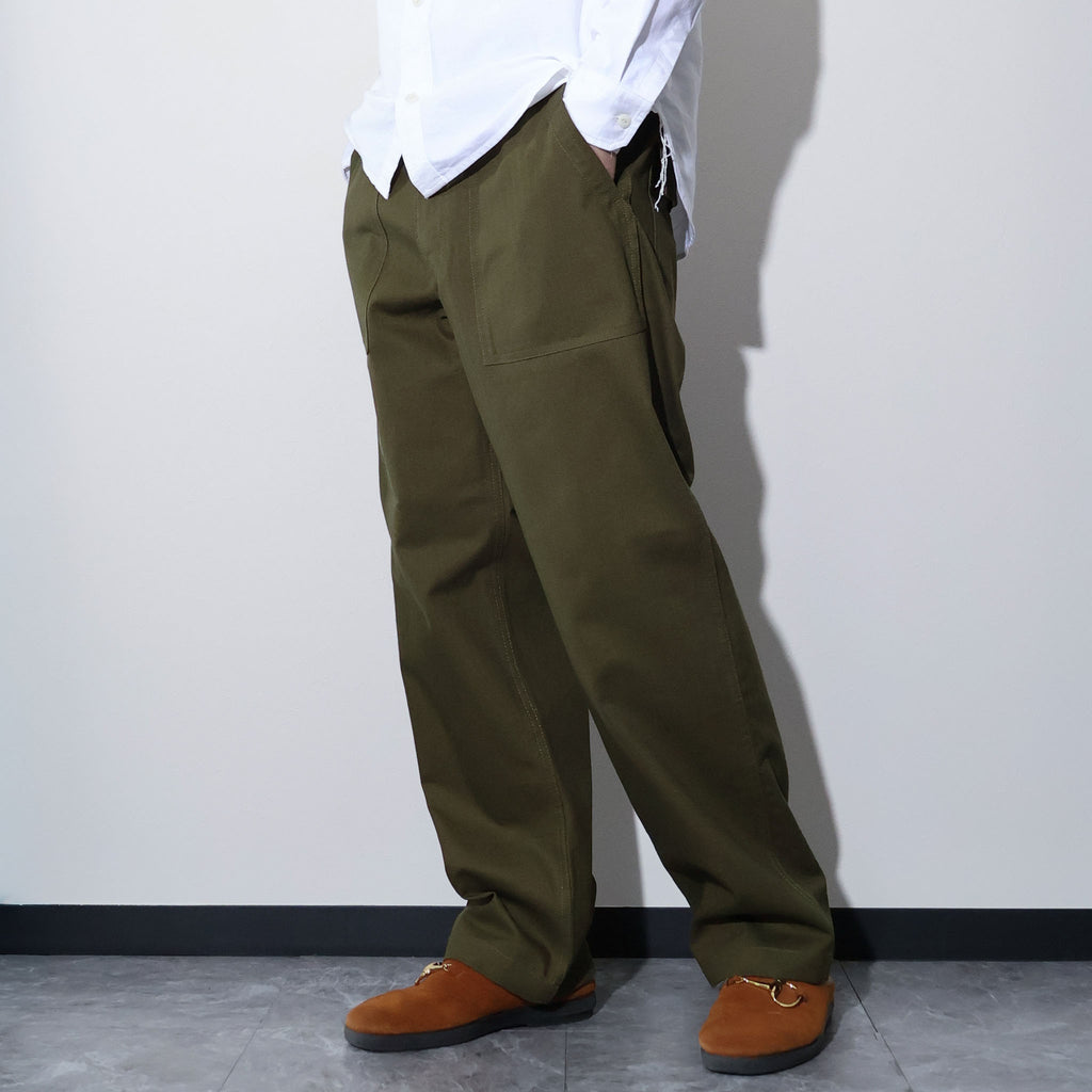 HOUSTON / 10158 U.S.ARMY HBT UTILITY TROUSERS (TAPERD) OLIVE
