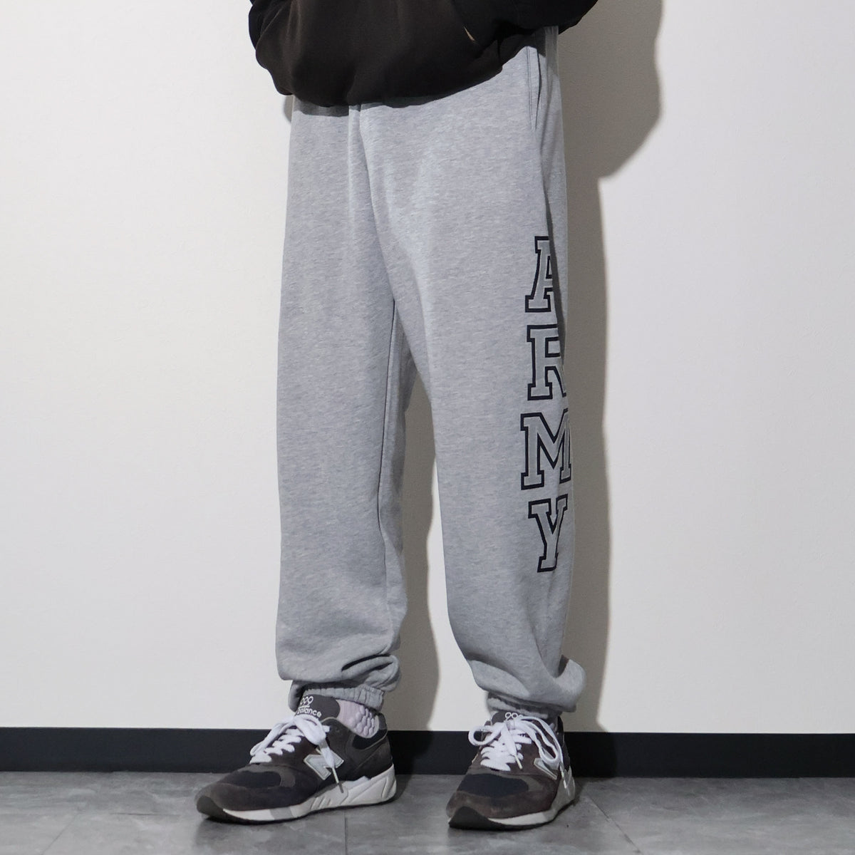 HOUSTON / 10195 REFLECTOR PRINT SWEAT PANTS ARMY