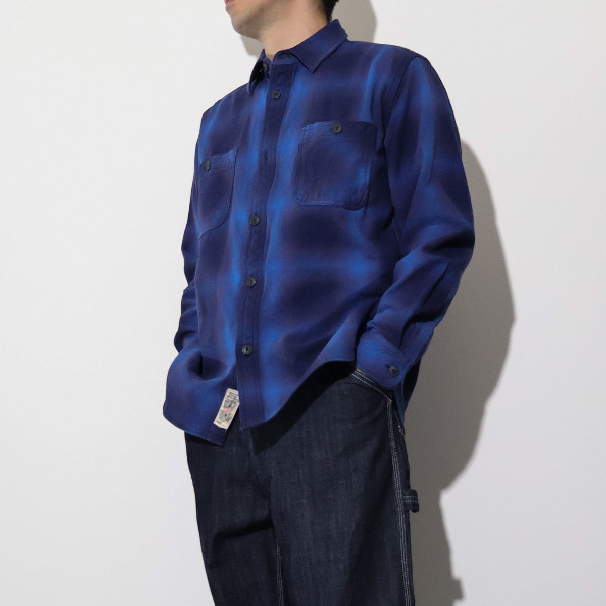 HOUSTON / 41252 OMBRE CHECK VIYELLA SHIRT