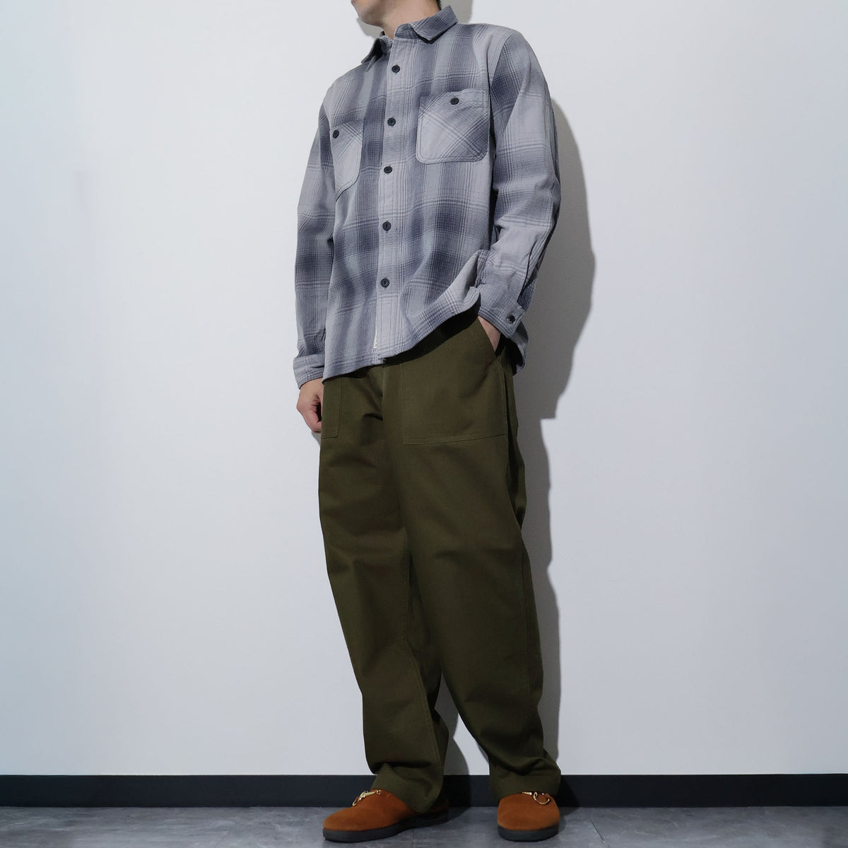 HOUSTON / 41252 OMBRE CHECK VIYELLA SHIRT