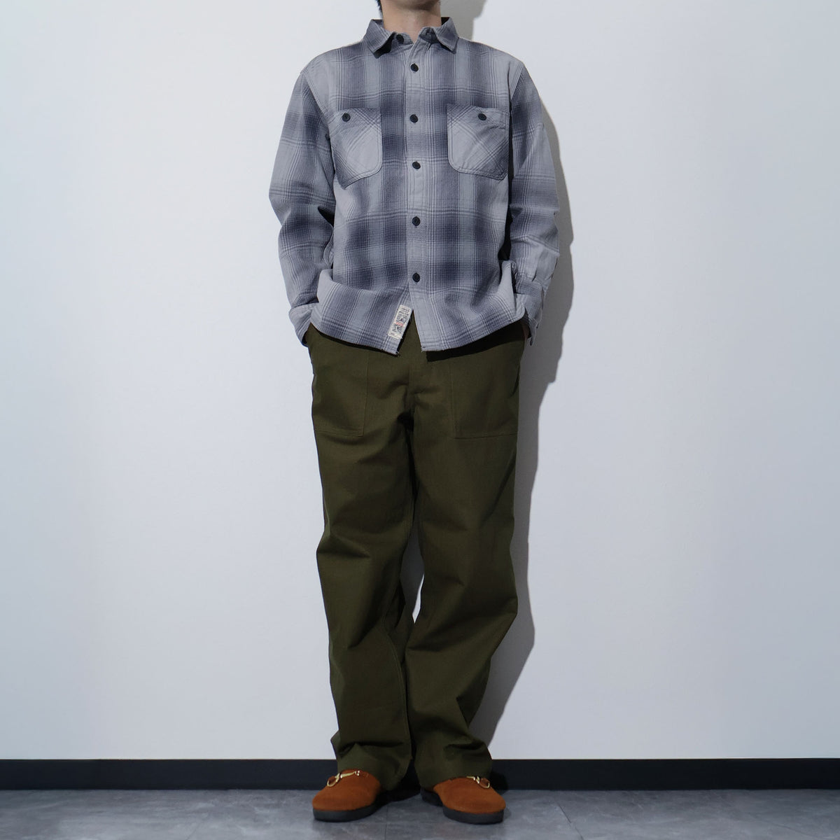 HOUSTON / 41252 OMBRE CHECK VIYELLA SHIRT