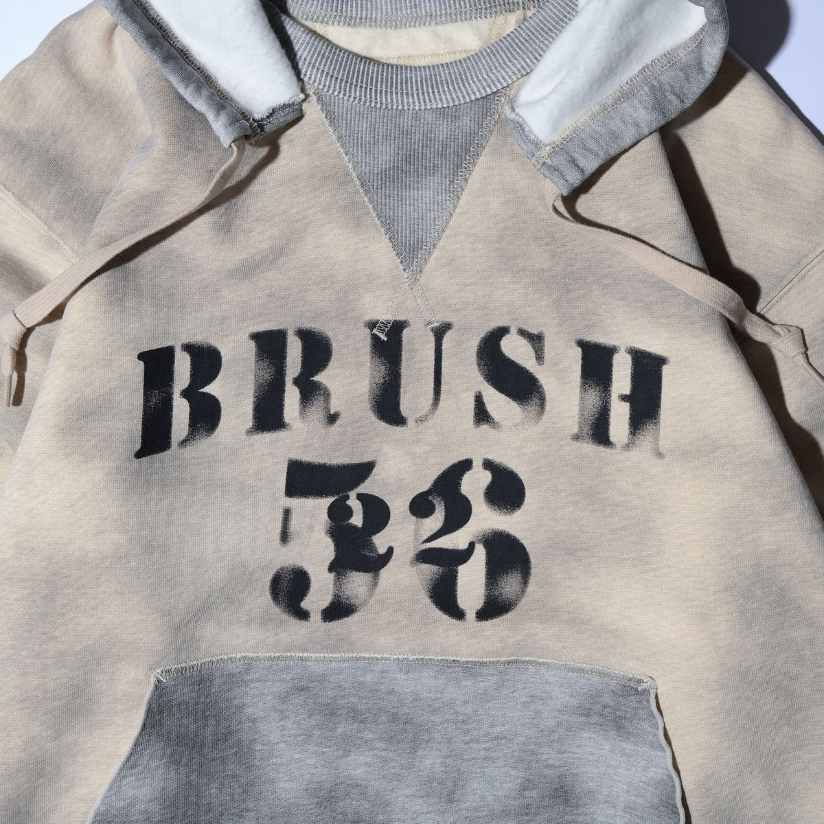 HOUSTON / 22461 TWO TONE SWEAT HOODIE (BRUSH)