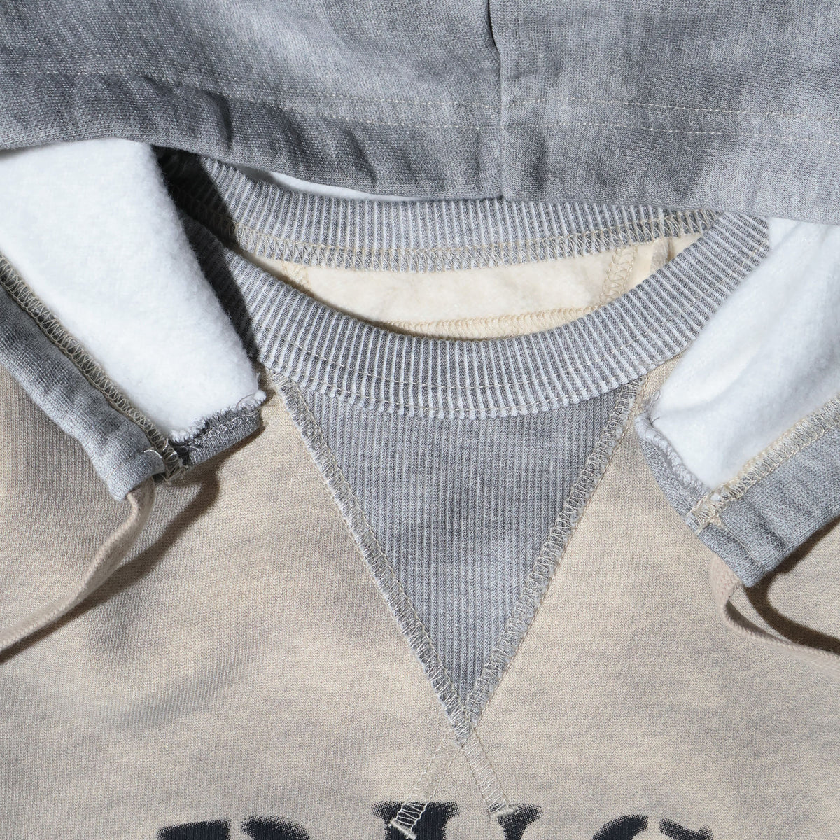 HOUSTON / 22461 TWO TONE SWEAT HOODIE (BRUSH)