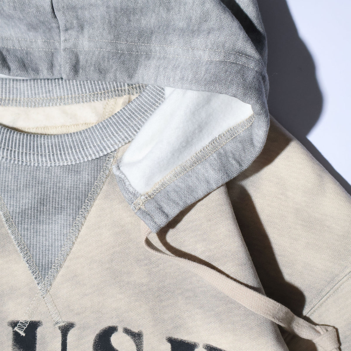 HOUSTON / 22461 TWO TONE SWEAT HOODIE (BRUSH)