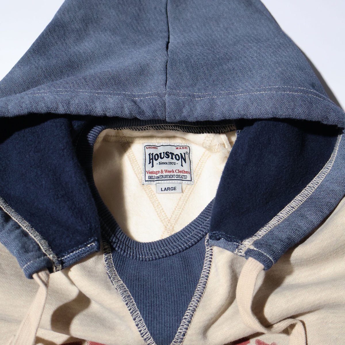HOUSTON / 22461 TWO TONE SWEAT HOODIE (BRUSH)