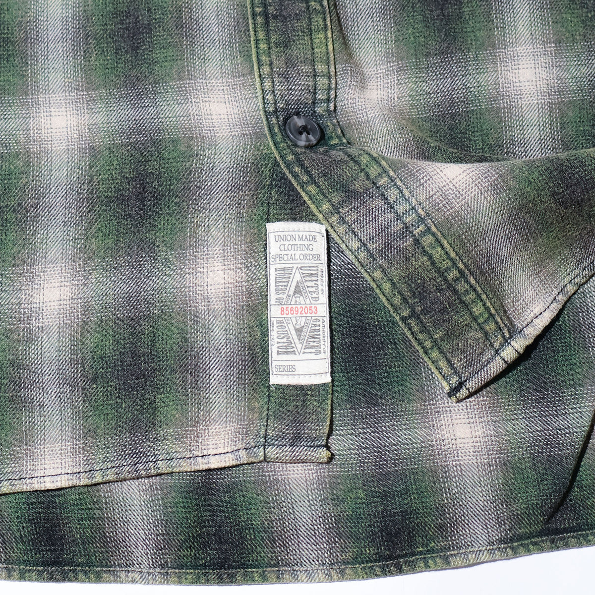 HOUSTON / 41371 VINTAGE OMBRE CHECK FLANNEL SHIRT