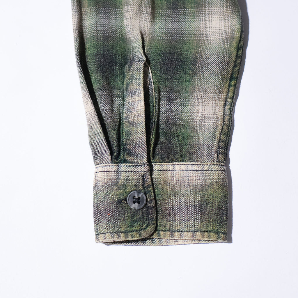 HOUSTON / 41371 VINTAGE OMBRE CHECK FLANNEL SHIRT