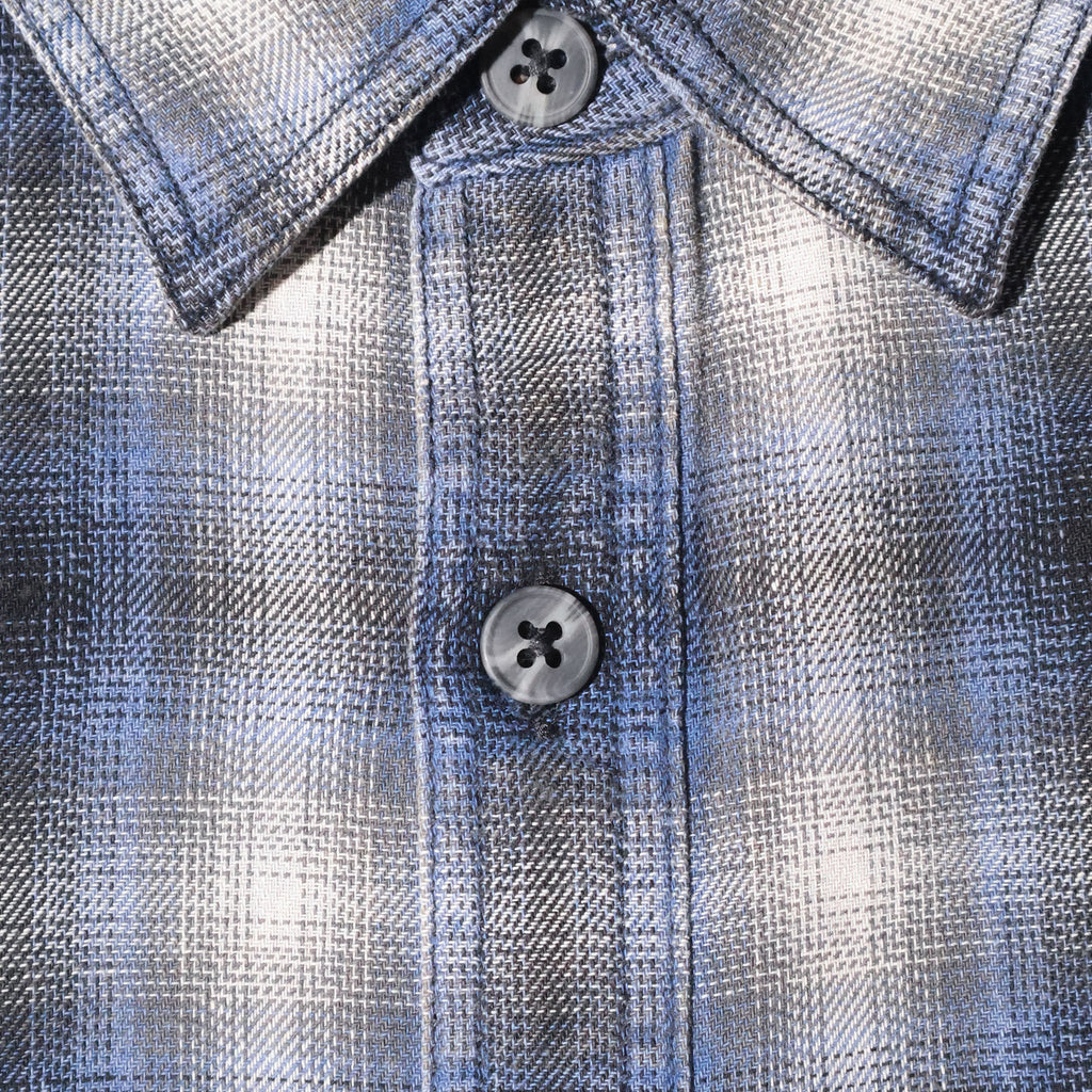 HOUSTON / 41371 VINTAGE OMBRE CHECK FLANNEL SHIRT