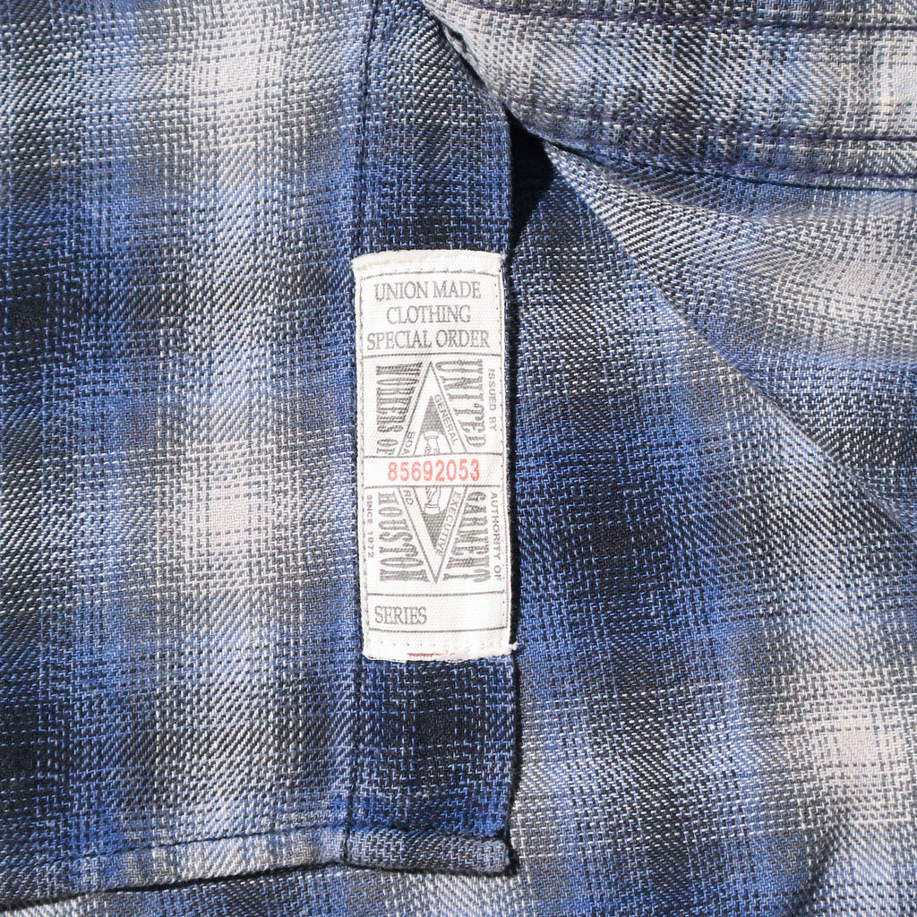 HOUSTON / 41371 VINTAGE OMBRE CHECK FLANNEL SHIRT