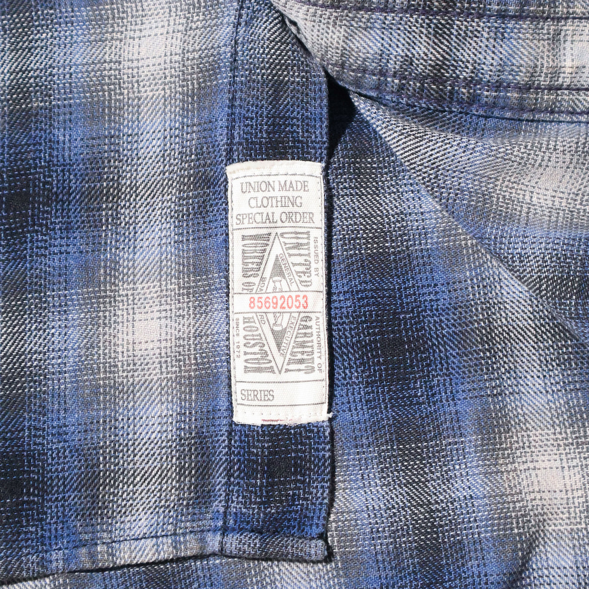 HOUSTON / 41371 VINTAGE OMBRE CHECK FLANNEL SHIRT