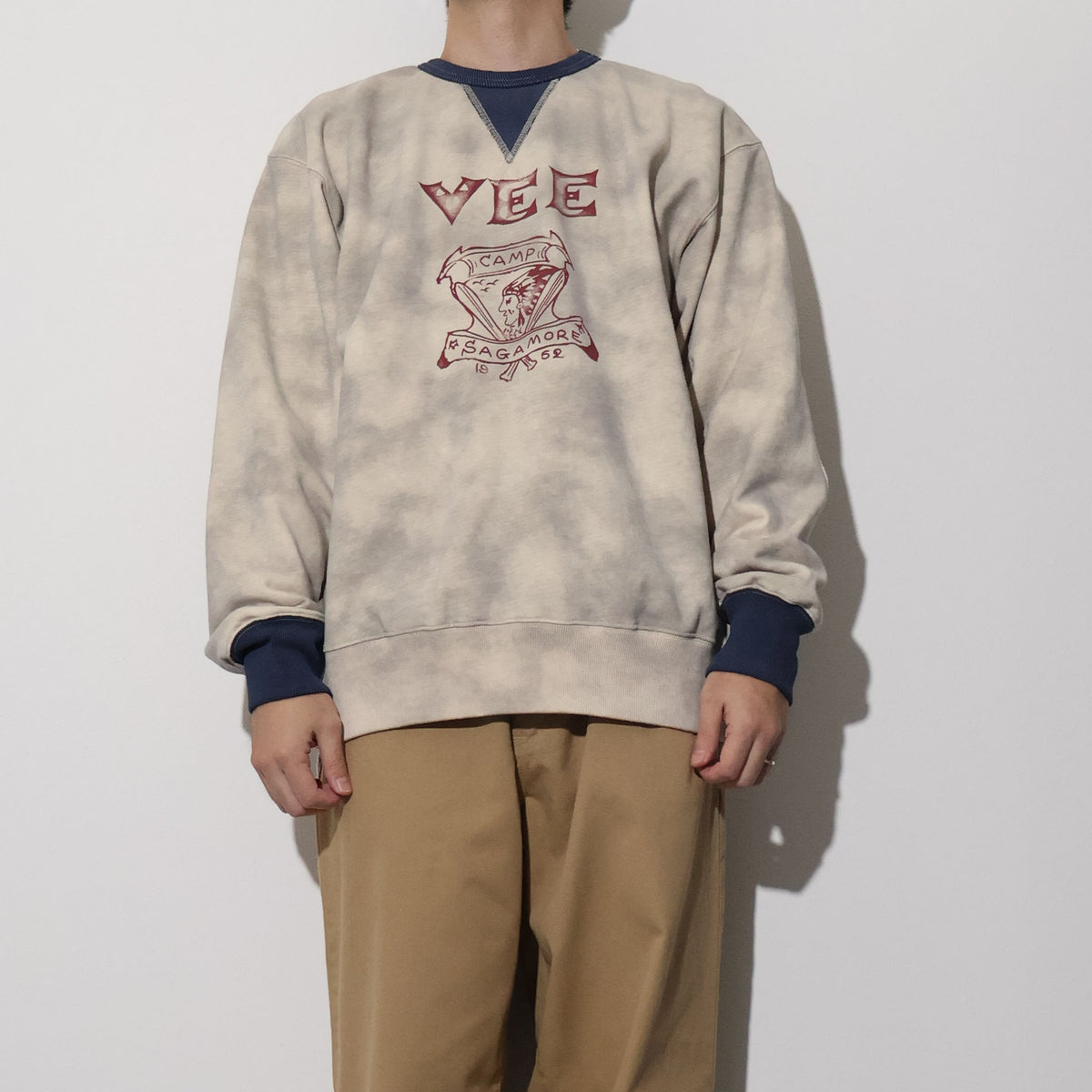 HOUSTON / 22460 TWO TONE C/N SWEAT (BEE)