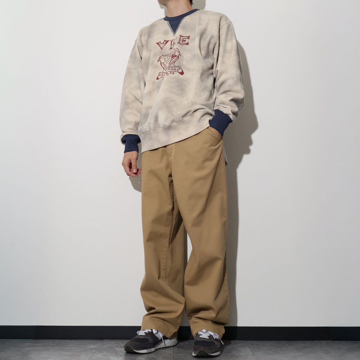 HOUSTON / 22460 TWO TONE C/N SWEAT (BEE)