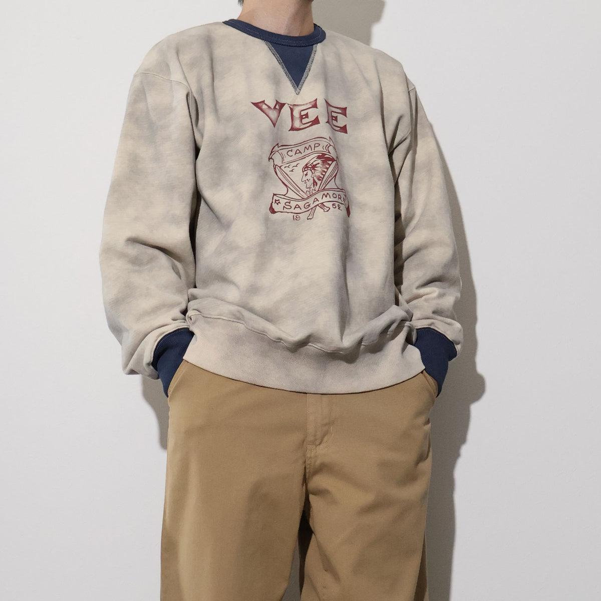 HOUSTON / 22460 TWO TONE C/N SWEAT (BEE)