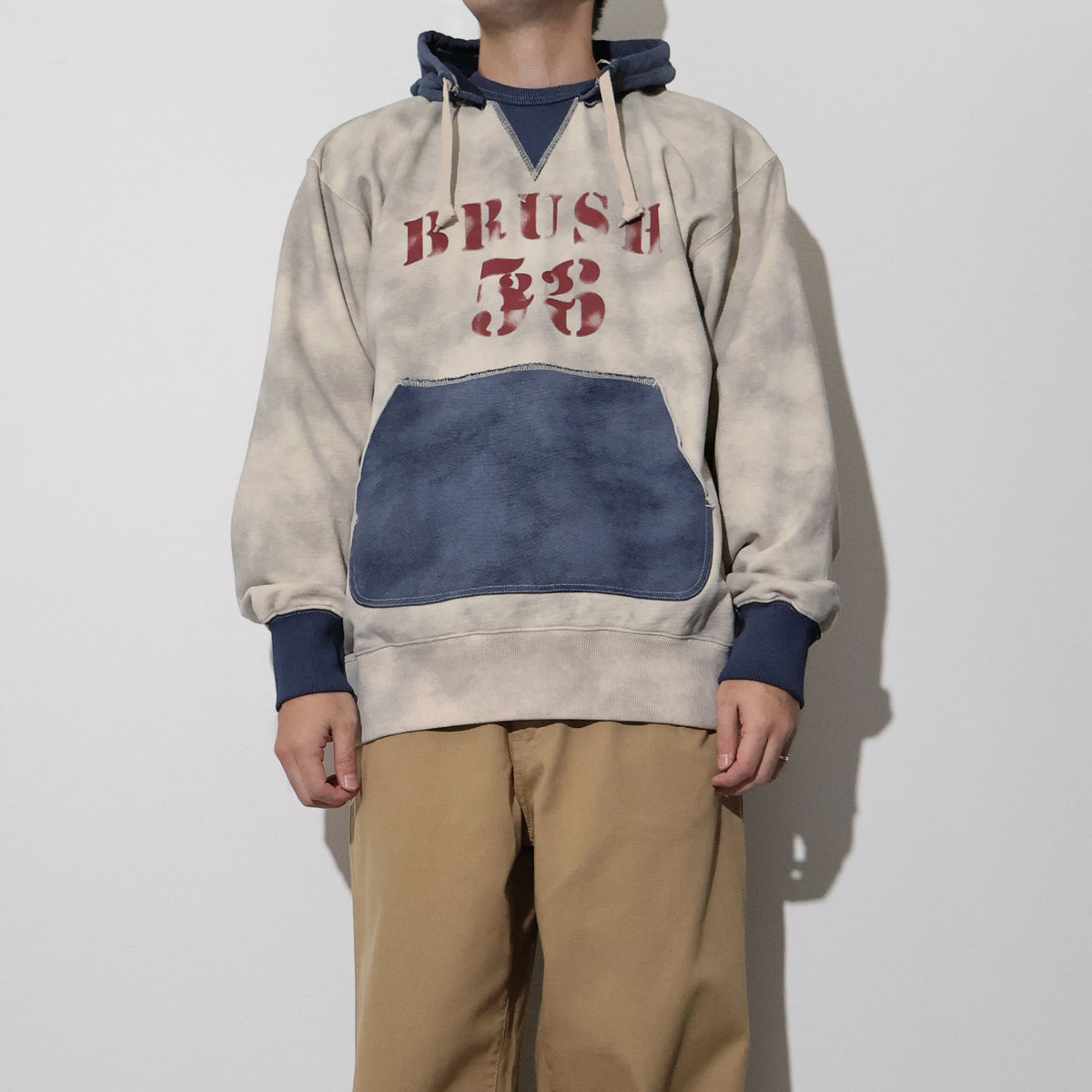 HOUSTON / 22461 TWO TONE SWEAT HOODIE (BRUSH)