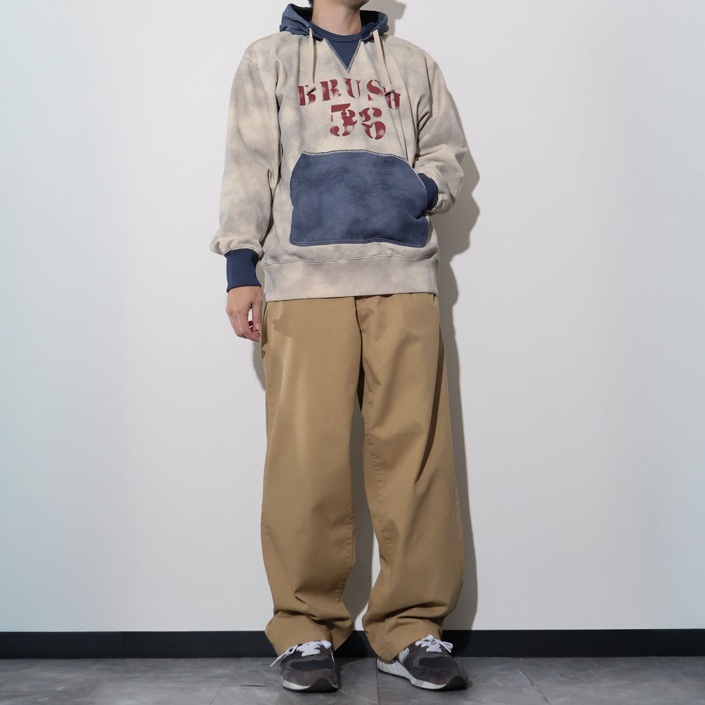HOUSTON / 22461 TWO TONE SWEAT HOODIE (BRUSH)