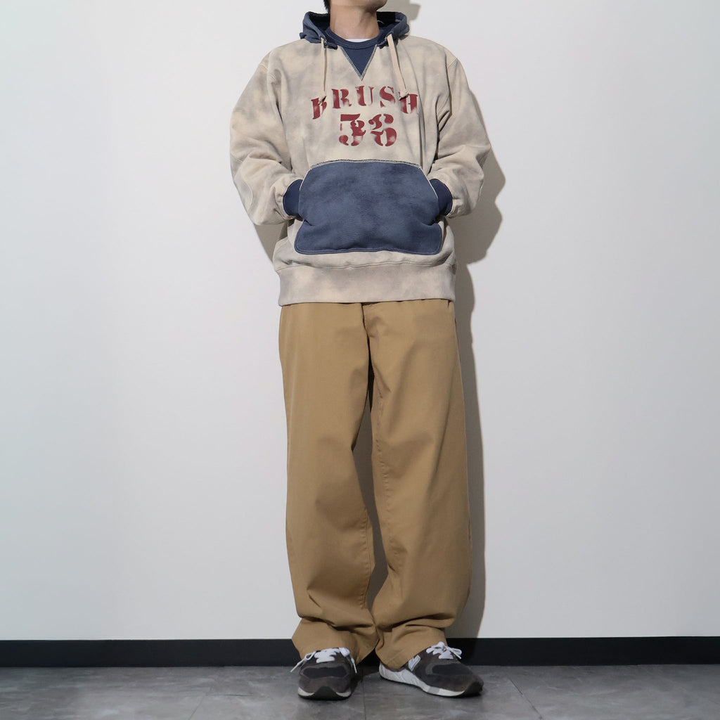 HOUSTON / 22461 TWO TONE SWEAT HOODIE (BRUSH)