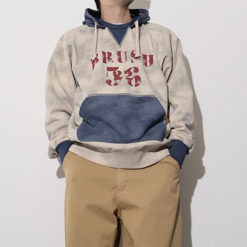 HOUSTON / 22461 TWO TONE SWEAT HOODIE (BRUSH)