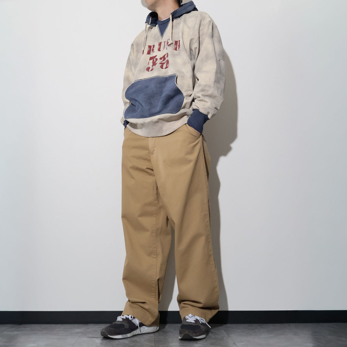 HOUSTON / 22461 TWO TONE SWEAT HOODIE (BRUSH)