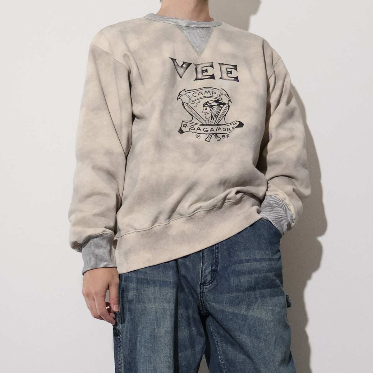 HOUSTON / 22460 TWO TONE C/N SWEAT (BEE)