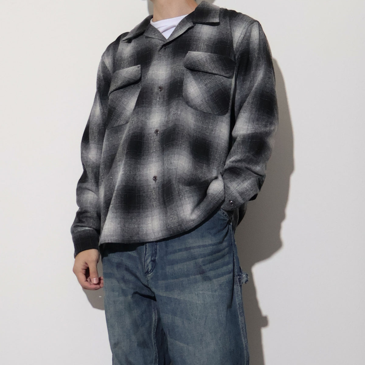 HOUSTON / 41357 MIX WOOL BOARD SHIRT